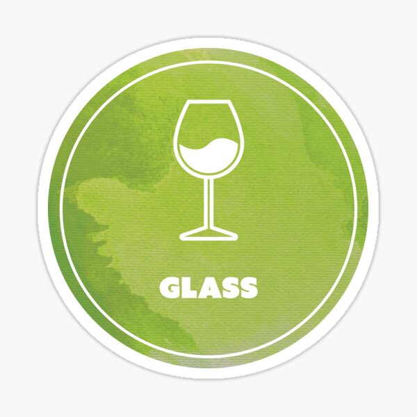 Item preview, Recycle - Glass Label designed and sold by amandartwork.