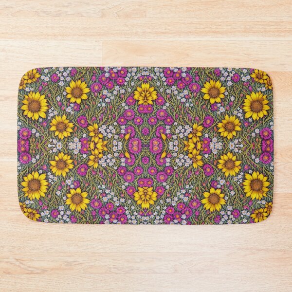 Item preview, Pattern Beautiful Wild Flowers Colorful Hand Drawn! Multicolored Field Flower Pattern! designed and sold by iziskosmos.