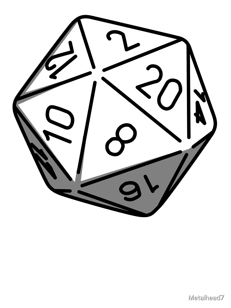 Dnd Dice Drawing Simple Dungeons and dragons made these seven dice an ...