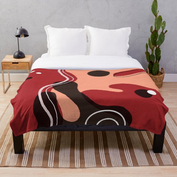 Item preview, Liquid Abstract in Red and Black  designed and sold by Renes-Art.