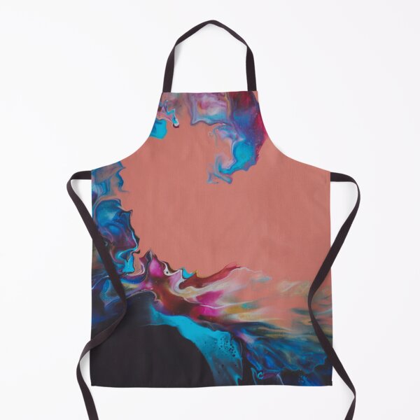 Item preview, Navy and Peach (acrylic Dutch pour) designed and sold by Alane Fideler.
