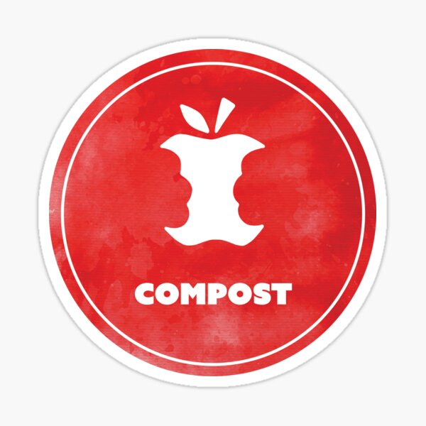 Item preview, Recycle - Compost Label designed and sold by amandartwork.