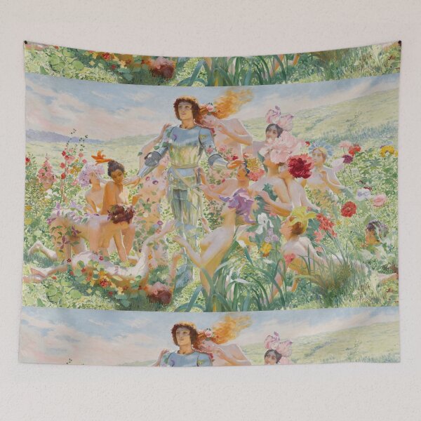 Item preview, George Antoine Rochegrosse Le Chevalier aux Fleurs ,The Flower Knight designed and sold by TeeARTHY.