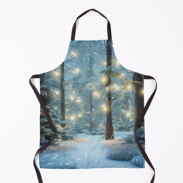 Item preview, Luminous snowy forest designed and sold by Yarora.ai.