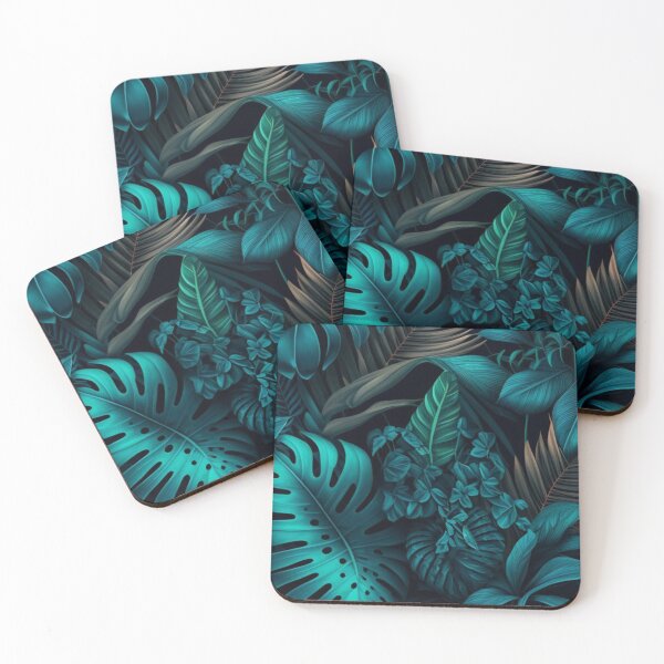 Item preview, Tropical patterns, Large leaves in green and yellow designed and sold by asbno19.