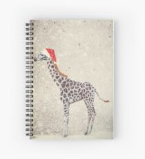 Christmas Giraffe Spiral Notebook