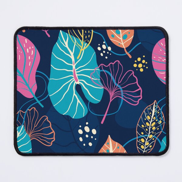 Item preview, blue violet and orange leaves designed and sold by Amperios.