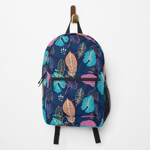Item preview, blue violet and orange leaves designed and sold by Amperios.