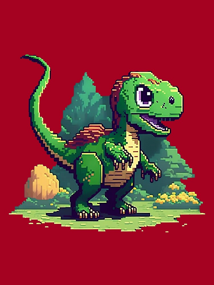 3 headed T-rex.. 32x32 pixel art : r/PixelArt