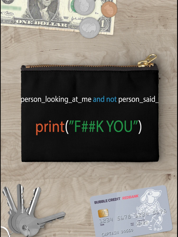 Thumbnail 3 of 4, Zipper Pouch, Python-ic Humor designed and sold by yxaxcx.