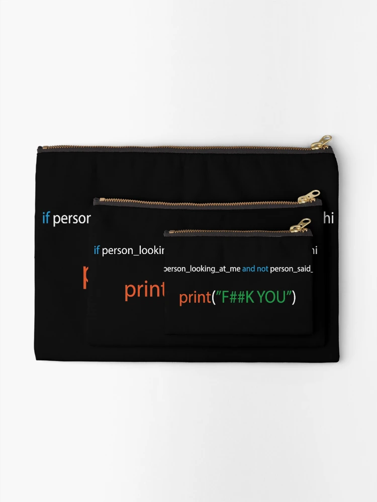 Thumbnail 2 of 4, Zipper Pouch, Python-ic Humor designed and sold by yxaxcx.