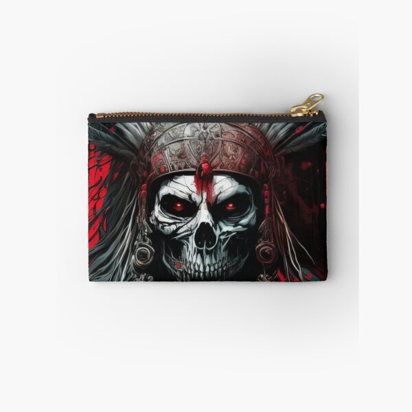 Item preview, Native American Apache Indian Skull Red Warrior Chief Apache Head designed and sold by CoyoteStudio.