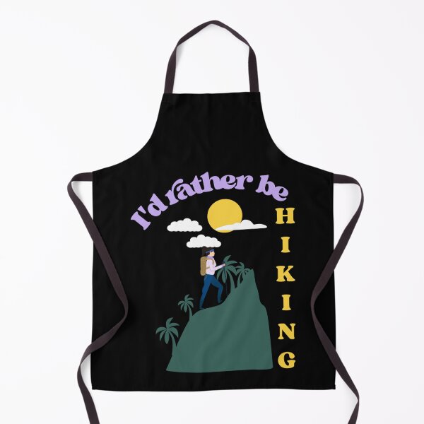 Item preview, I’d rather be hiking. the mountains are calling and i must go. mountains against a warm sunset background designed and sold by efenem.