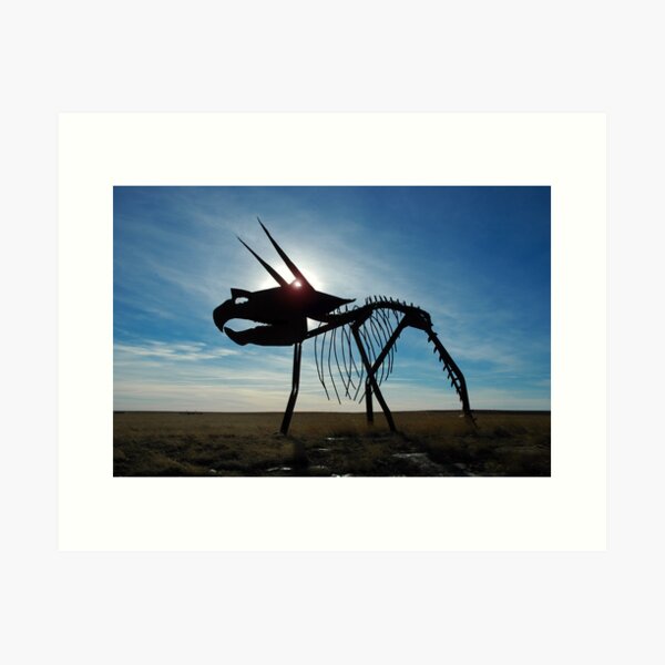 Prairie Prehistoric Art Art Print