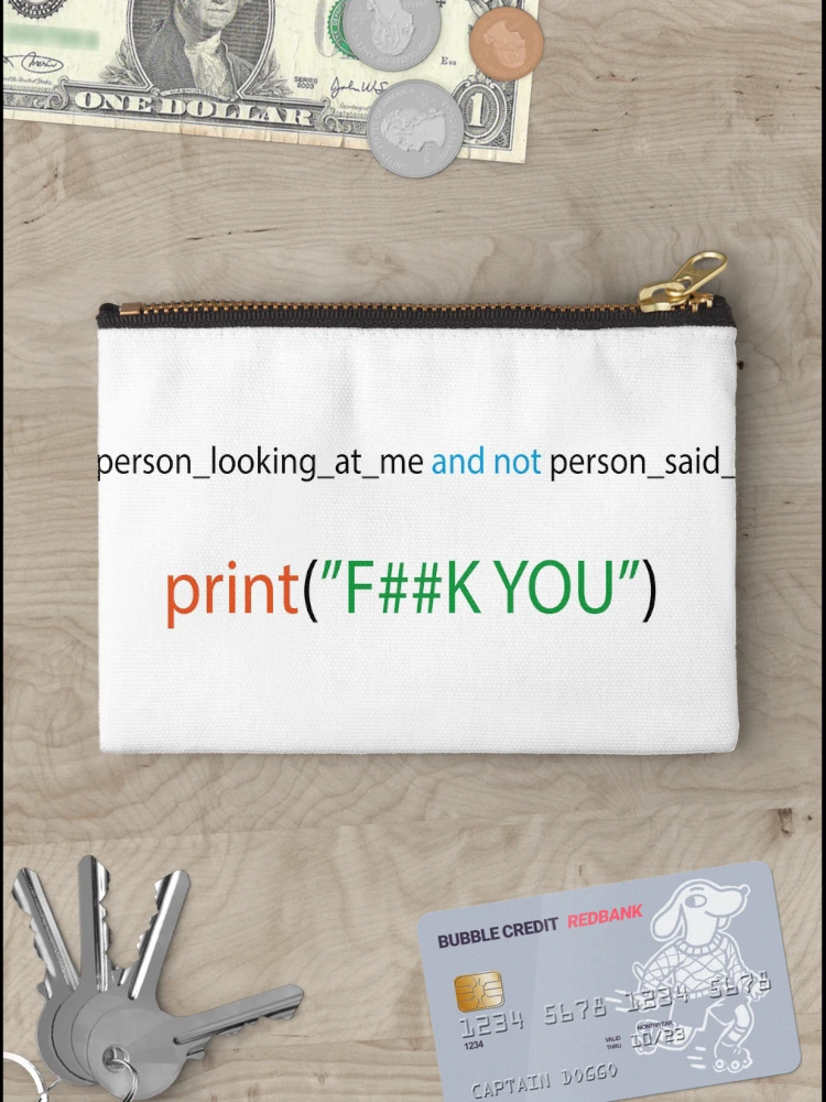Thumbnail 3 of 4, Zipper Pouch, Python-ic Humor designed and sold by yxaxcx.