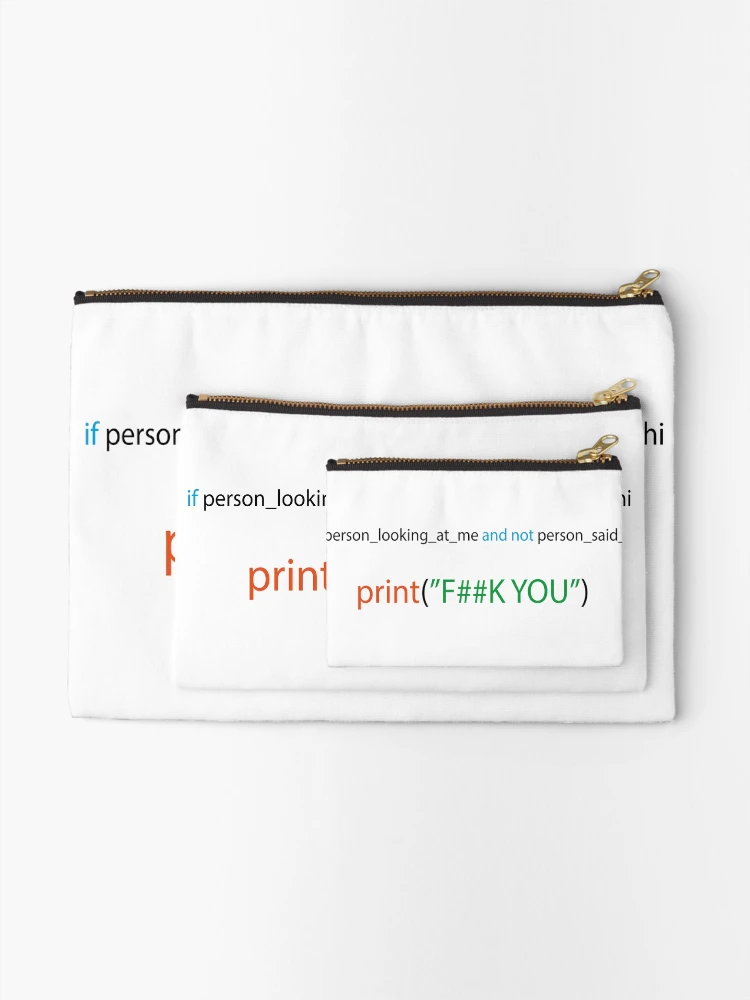 Thumbnail 2 of 4, Zipper Pouch, Python-ic Humor designed and sold by yxaxcx.