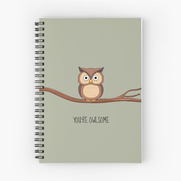 Item preview, You Are Owlsome, Owl Sitting On A Tree Branch designed and sold by L1nes.