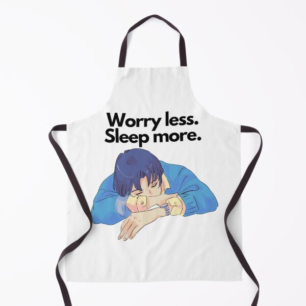 Item preview, Worry less sleep more sleepy sleep funny quote Cute Anime Boy designed and sold by DetectiveDog.
