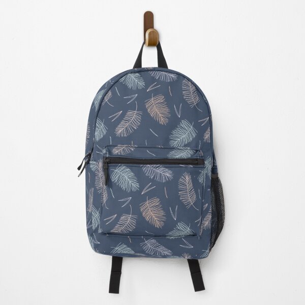 Item preview, Orange Blue Green Leaves Pattern designed and sold by MedEla ⭐⭐⭐⭐⭐.