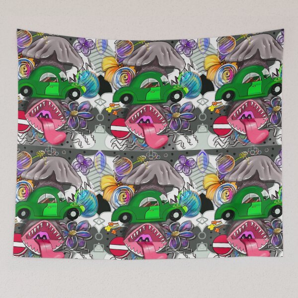 Item preview, Doodle doodles pattern design graffiti designed and sold by Artonmytee.