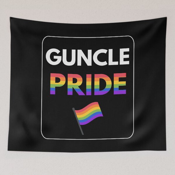 Item preview, Guncle Pride Gay Uncle Pride Rainbow LGBTQ Flag Gift  designed and sold by Maindy.