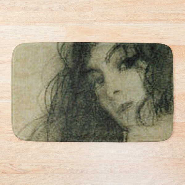 Item preview, Gustav Klimt Charcoal Sketch of a Lady with Dark Hair and Eyes Pretty Girl designed and sold by kattakitty.