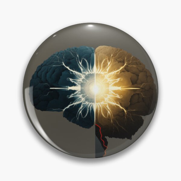 Item preview, brain telepathy abstract light minimalist surreal designed and sold by sammgdesign.