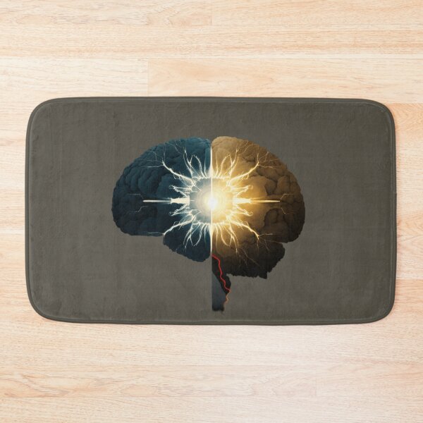 Item preview, brain telepathy abstract light minimalist surreal designed and sold by sammgdesign.