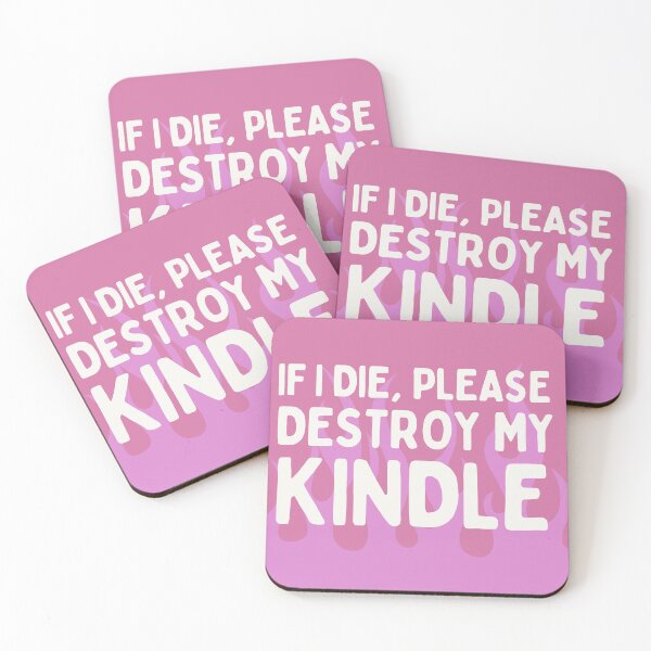 Item preview, Si muero, por favor destruya mi Kindle (rosa) designed and sold by BitchFromNaboo.