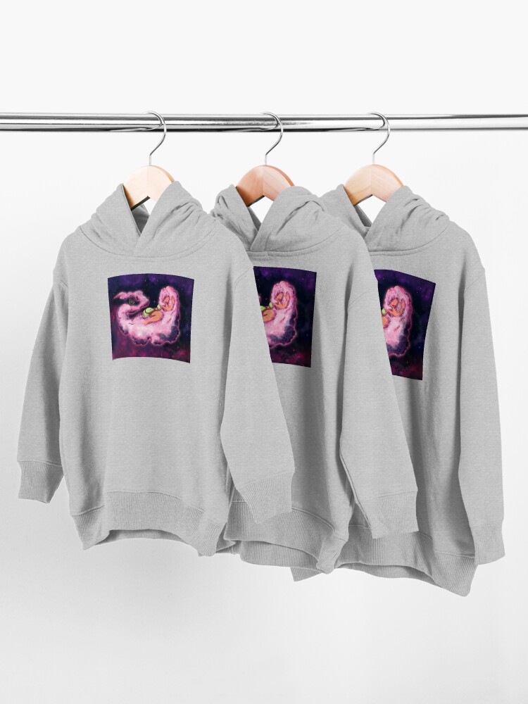 Alternate view of Resting with the Cosmos Toddler Pullover Hoodie