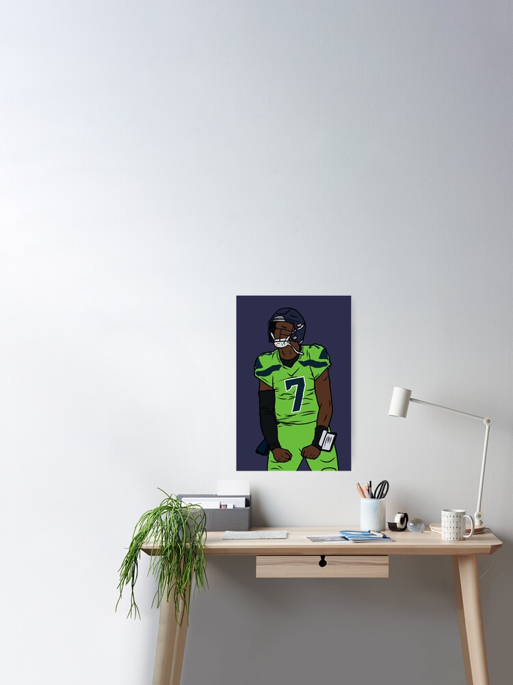 Rinkha Geno Smith Football Paper Poster Seahawks 5 T-Shirt