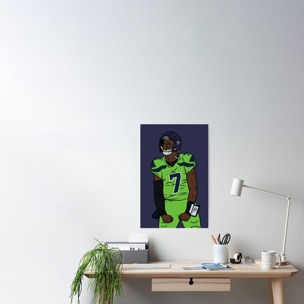 Rinkha Geno Smith Football Paper Poster Seahawks 2 Women's T-Shirt