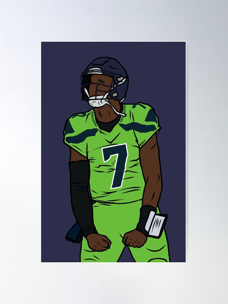 Geno Smith football Paper Poster Seahawks 4