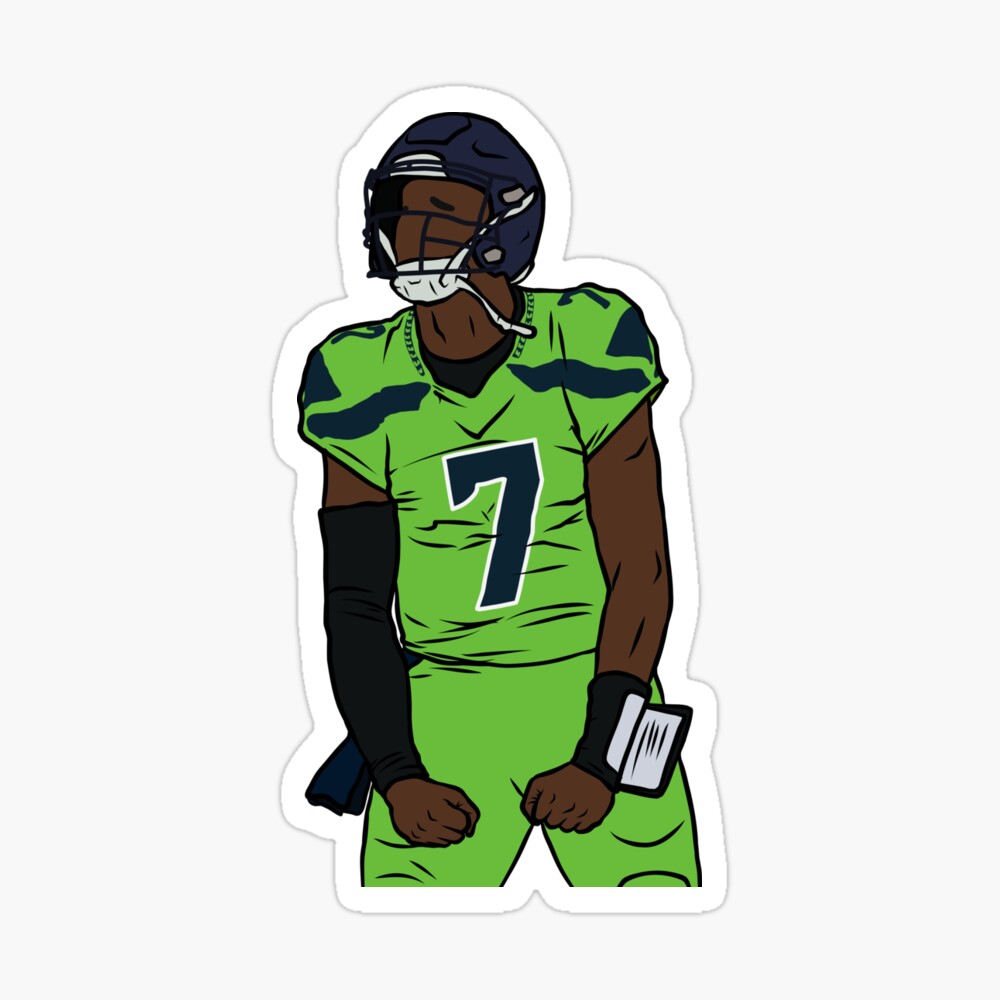 Geno Smith football Paper Poster Seahawks 4 - Geno Smith - Posters and Art  Prints