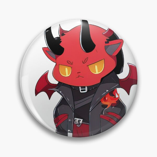 Artikelvorschau, Rot und Schwarz sind meine Farben der Magie – Cute Chill Demon entworfen und verkauft von CasualCommander.
