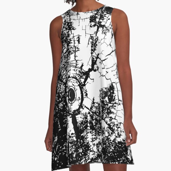 Cracked Wood Creature - Shee Texture / Pattern A-Line Dress