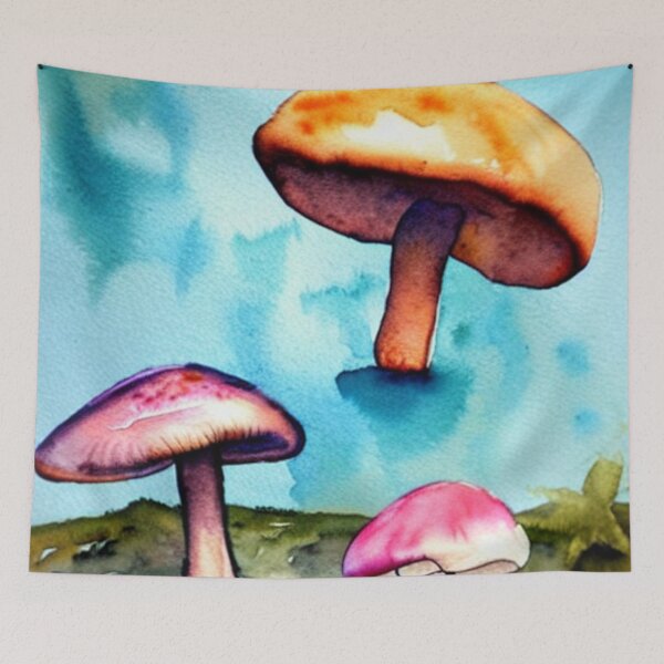 Item preview, Watercolor Mushrooms designed and sold by SquishStitches.