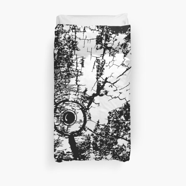 Cracked Wood Creature - Shee Texture / Pattern Duvet Cover