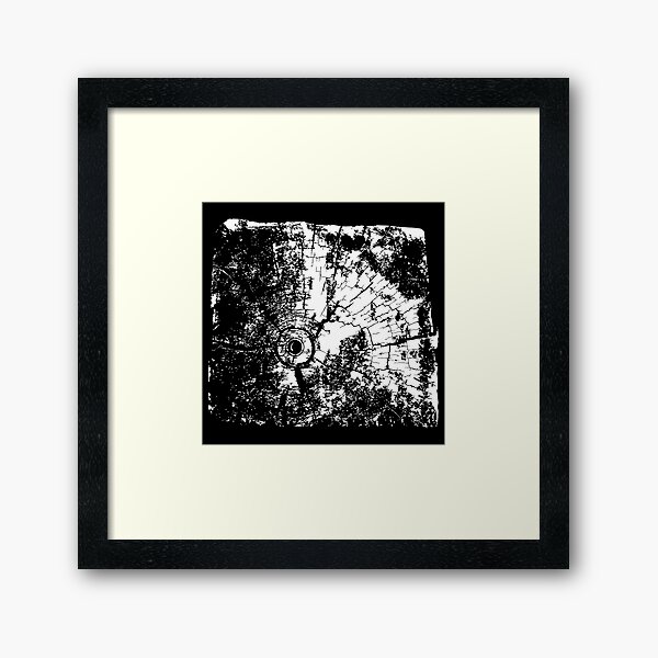 Cracked Wood Creature - Shee Texture / Pattern Framed Art Print