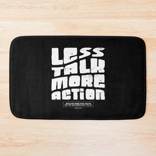 Item preview, Less Talk More Action Motivational & Inspirational Quote Design designed and sold by VIKING  PROJECT.