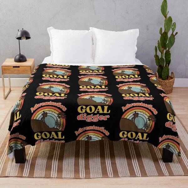 Item preview, adventurous goal digger. I’d rather be hiking. the mountains are calling and i must go. mountains against a warm sunset background designed and sold by efenem.