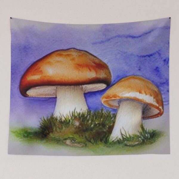 Item preview, Watercolor Mushrooms designed and sold by SquishStitches.