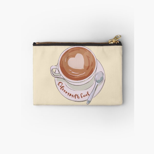 Item preview, Coffee lover heart latte silversmith fuel cute cup designed and sold by MetalicBabe.