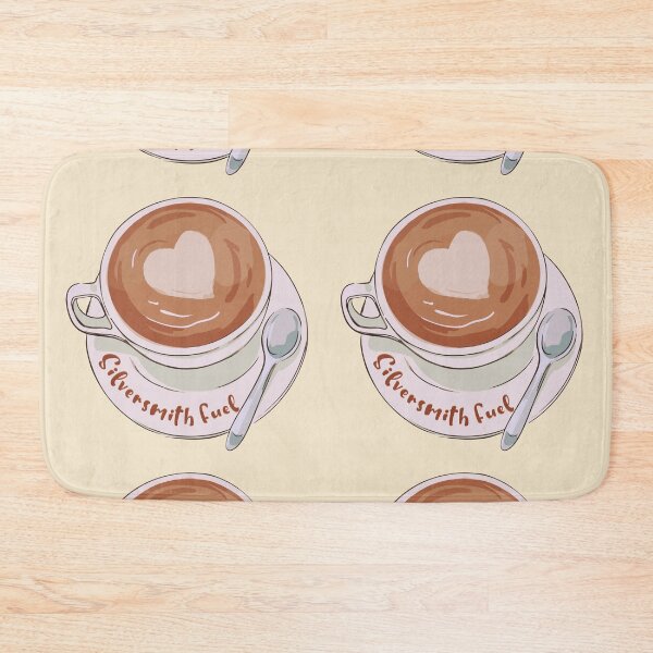 Item preview, Coffee lover heart latte silversmith fuel cute cup designed and sold by MetalicBabe.
