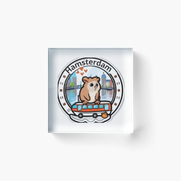Item preview, Funny hamster travels to Amsterdam- hamsterdam  designed and sold by sweetiejojo.