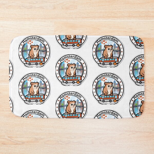 Item preview, Funny hamster travels to Amsterdam- hamsterdam designed and sold by sweetiejojo.