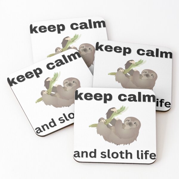 Item preview, cute T-shrit keep calm and sloth life designed and sold by dfxupt.