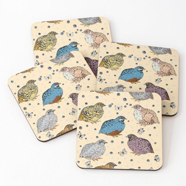 Item preview, Quail, Blueberries, and Butterflies Morning Pattern designed and sold by Quail and Friends.