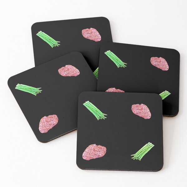 Item preview, Steak and Asparagus Pattern  - Stickers Socks and More designed and sold by Dude  Stuff.