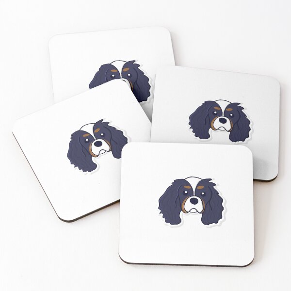 Item preview, Black Cavalier King Charles Spaniel Dog with Shadow designed and sold by Nikknakks.